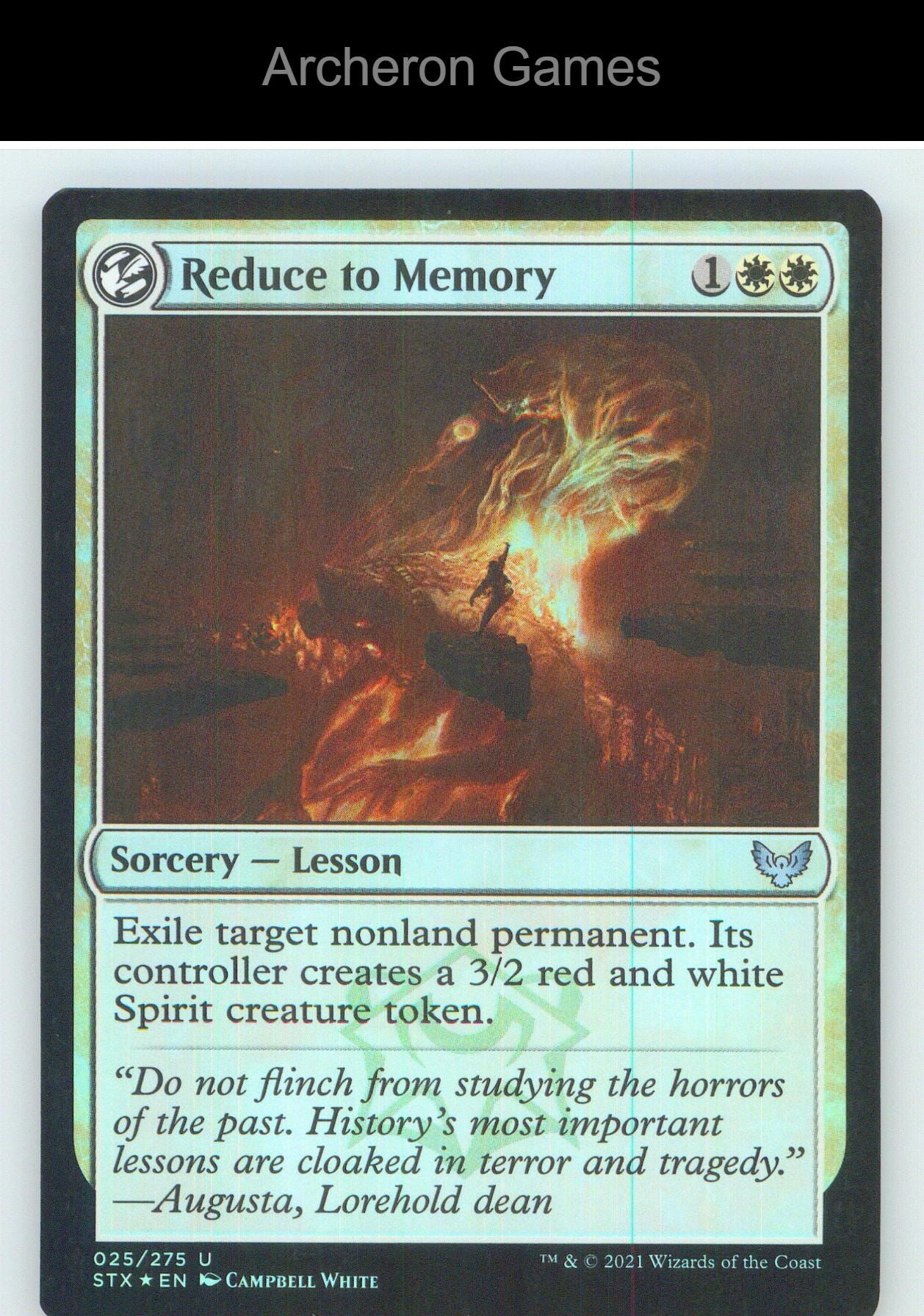 Reduce to Memory STX 25 UC MTG Card NM/EX+ Foil