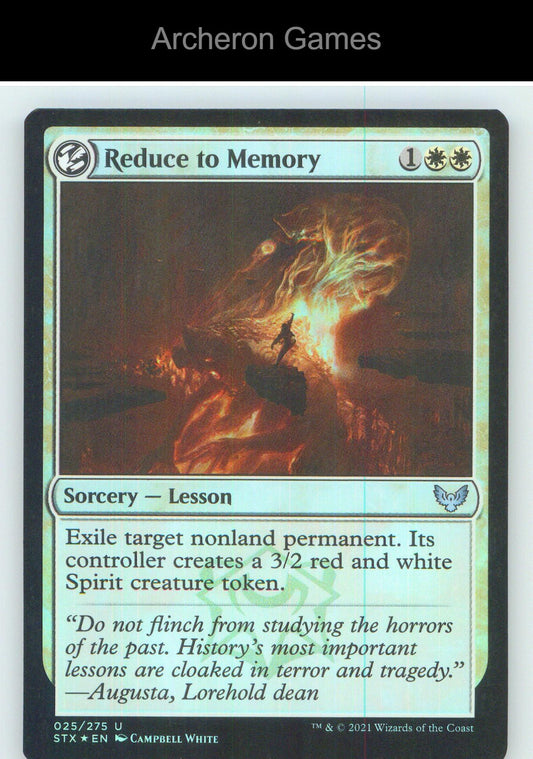Reduce to Memory STX 25 UC MTG Card NM/EX+ Foil