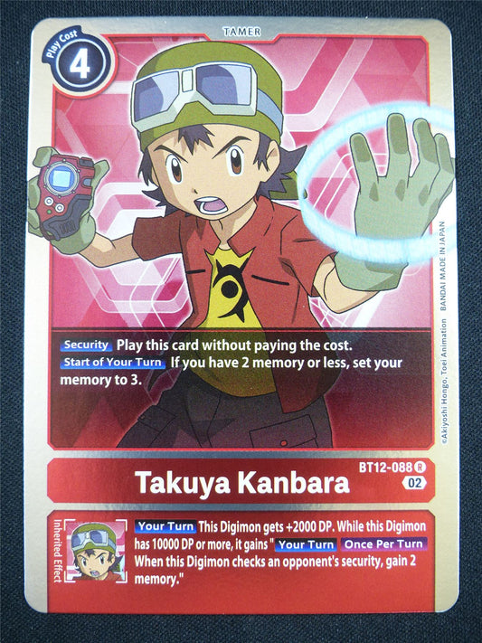 Takuya Kanbara BT12-088 R - Digimon Card #KH