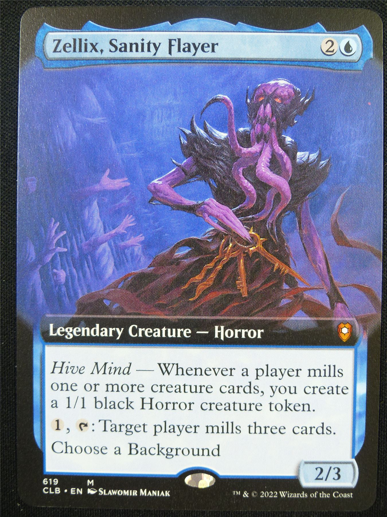 Zellix Sanity Flayer Extended Art - CLB - Mtg Card #2T6