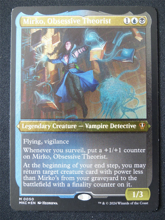 Mirko Obsessive Theorist Foil Thick Card Commander - MKC - Mtg Card #BD