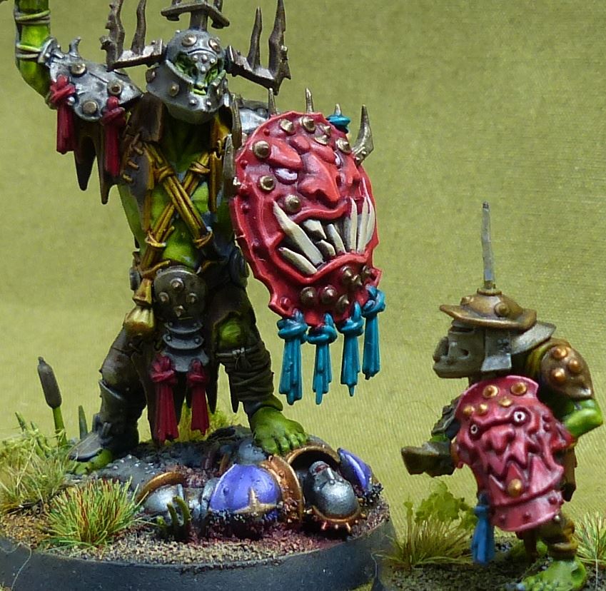 Killaboss with Stab-grot painted - Orruk Warclans - Warhammer AoS #2P3