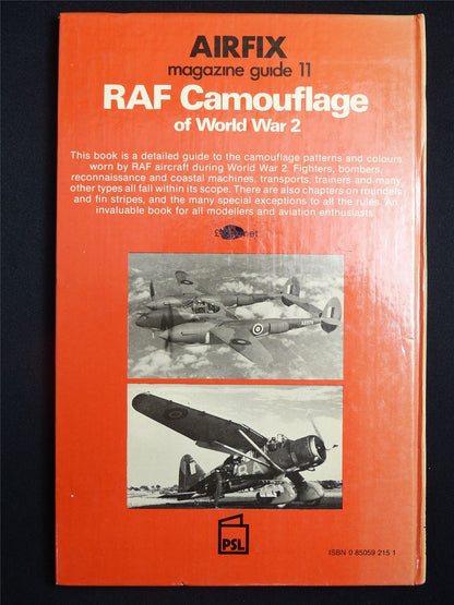 RF Camouflage of World War 2 Guide 11 - Airfix Book Hardback #2W7