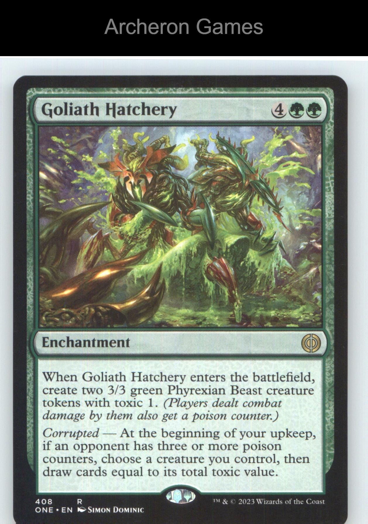 Goliath Hatchery ONE 408 R MTG Card NM/EX+