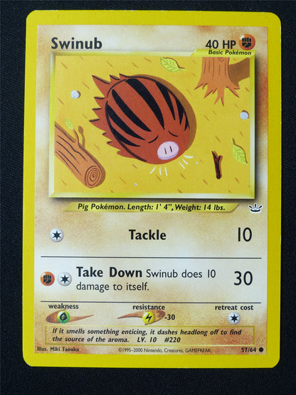 Swinub 57/64 LP - Pokemon Card #HX