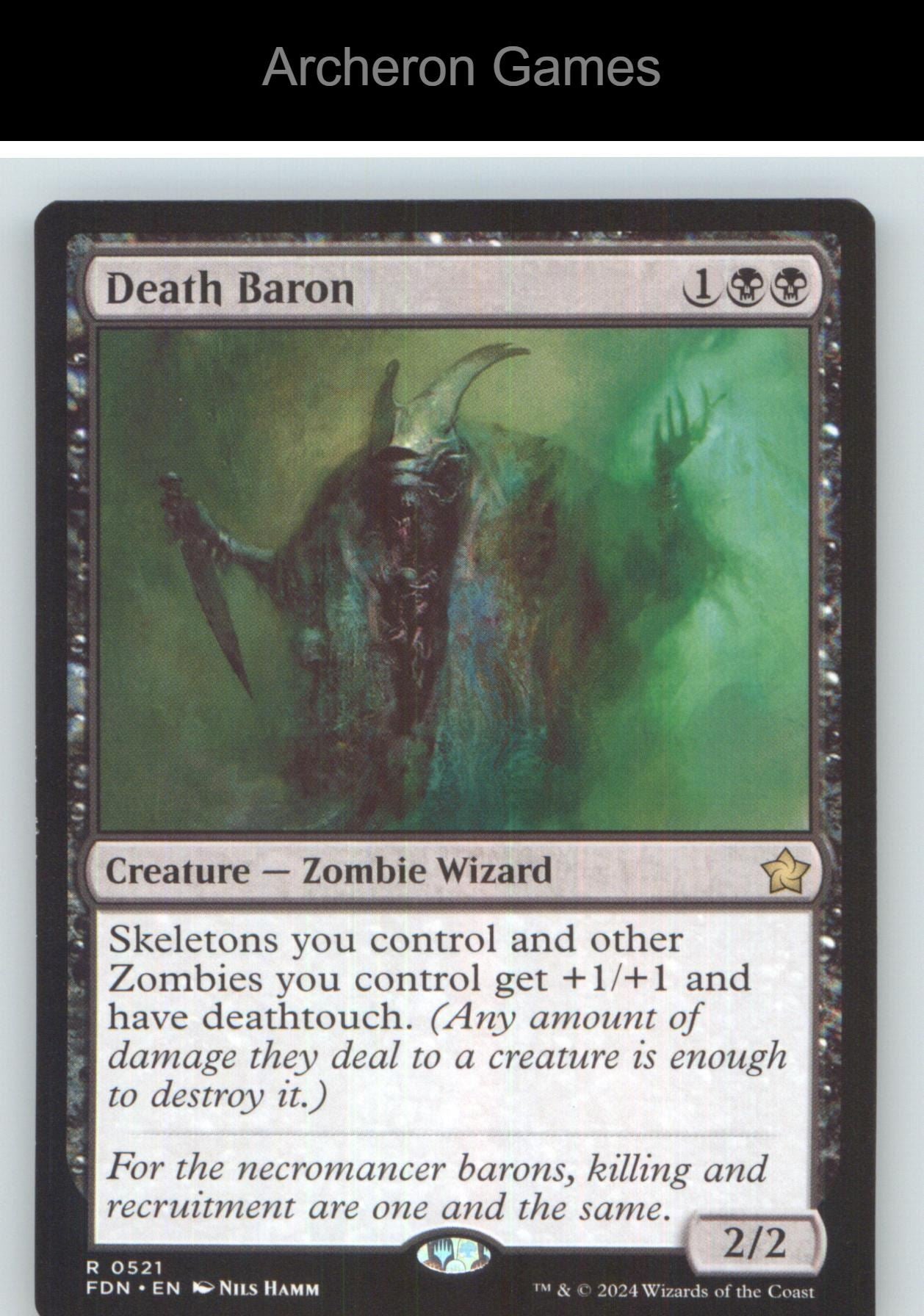 Death Baron FDN 521 R MTG Card NM/EX+