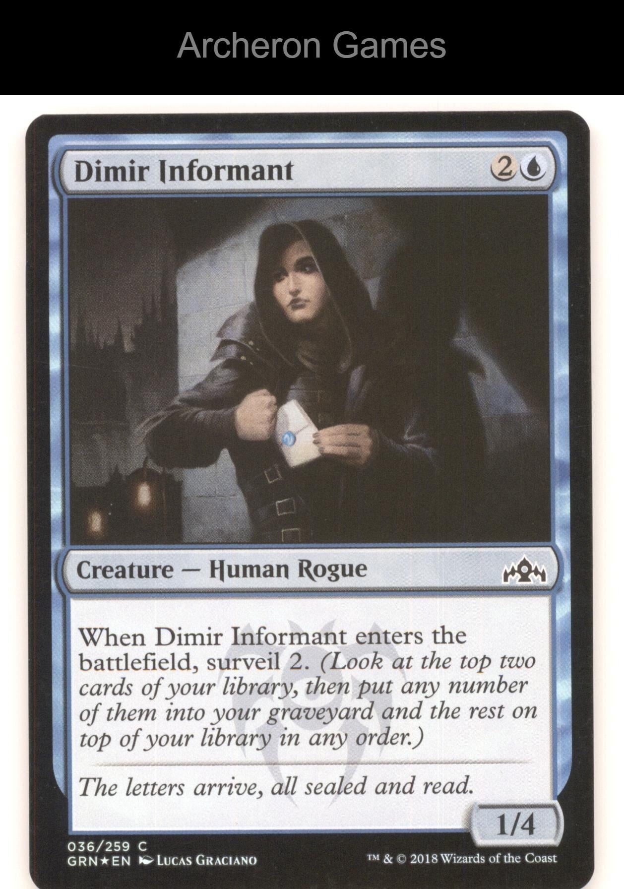 Dimir Informant 36 C MTG Card Guilds of Ravnica