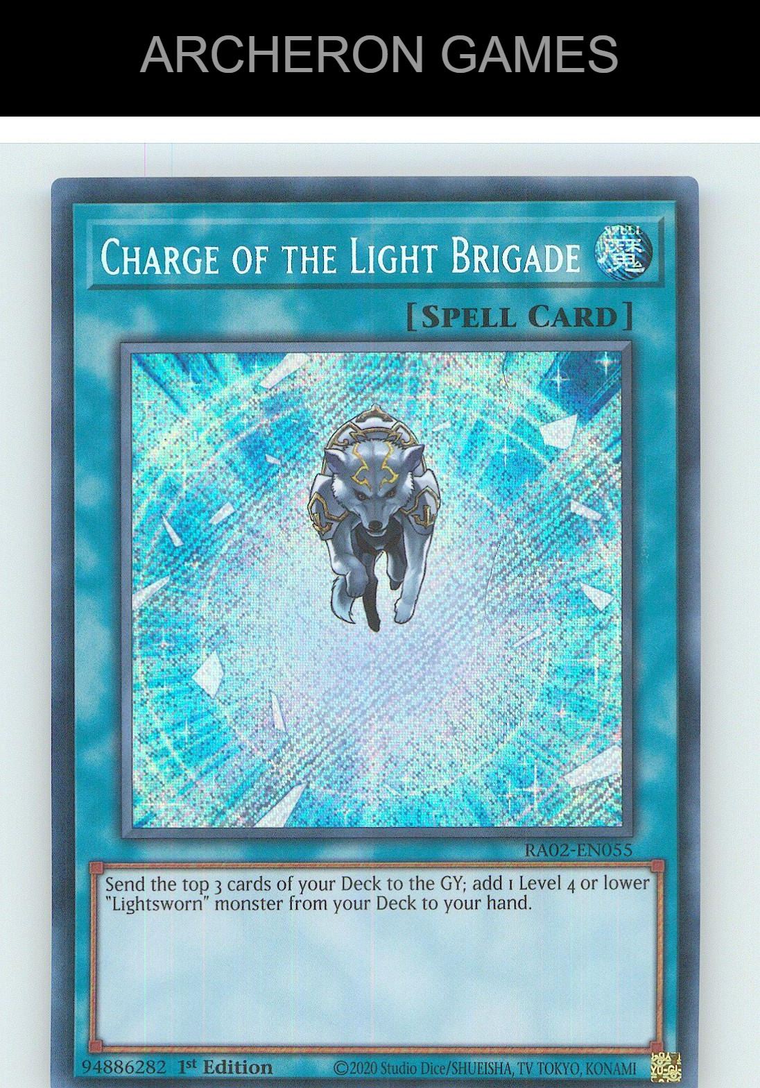 Charge of the Light Brigade (Secret Rare) SEC YUGIOH Card 1st Edition