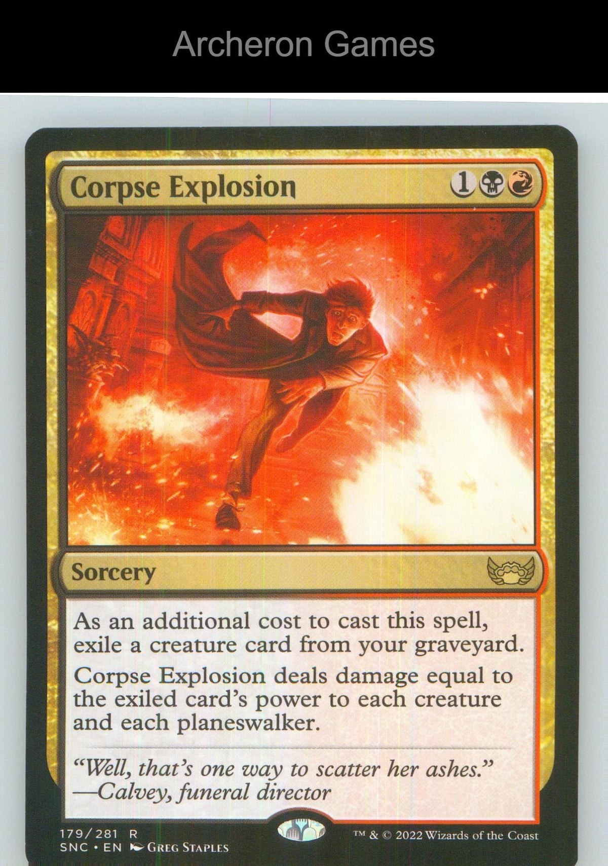 Corpse Explosion SNC 179 R MTG Card NM/EX+