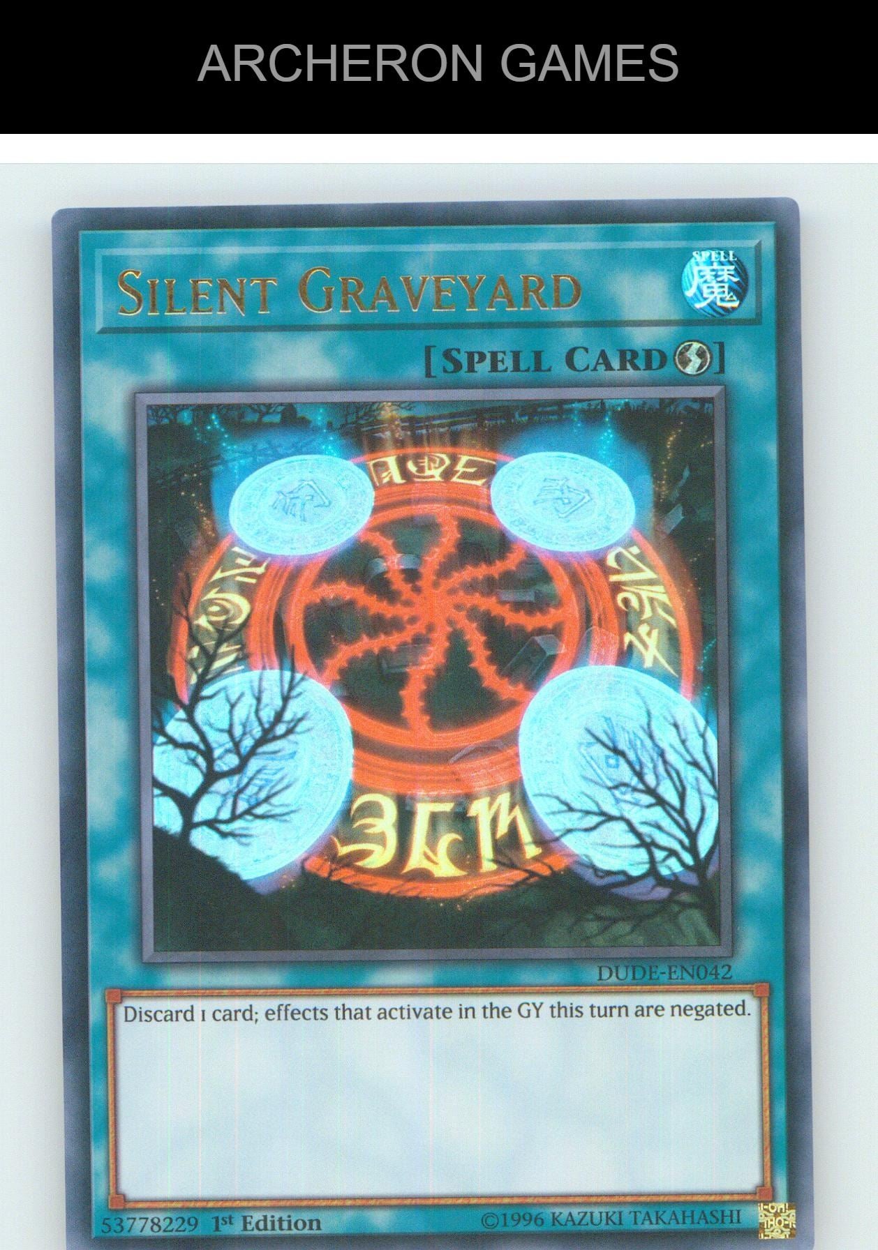 Silent Graveyard UR YUGIOH Card 1st Edition