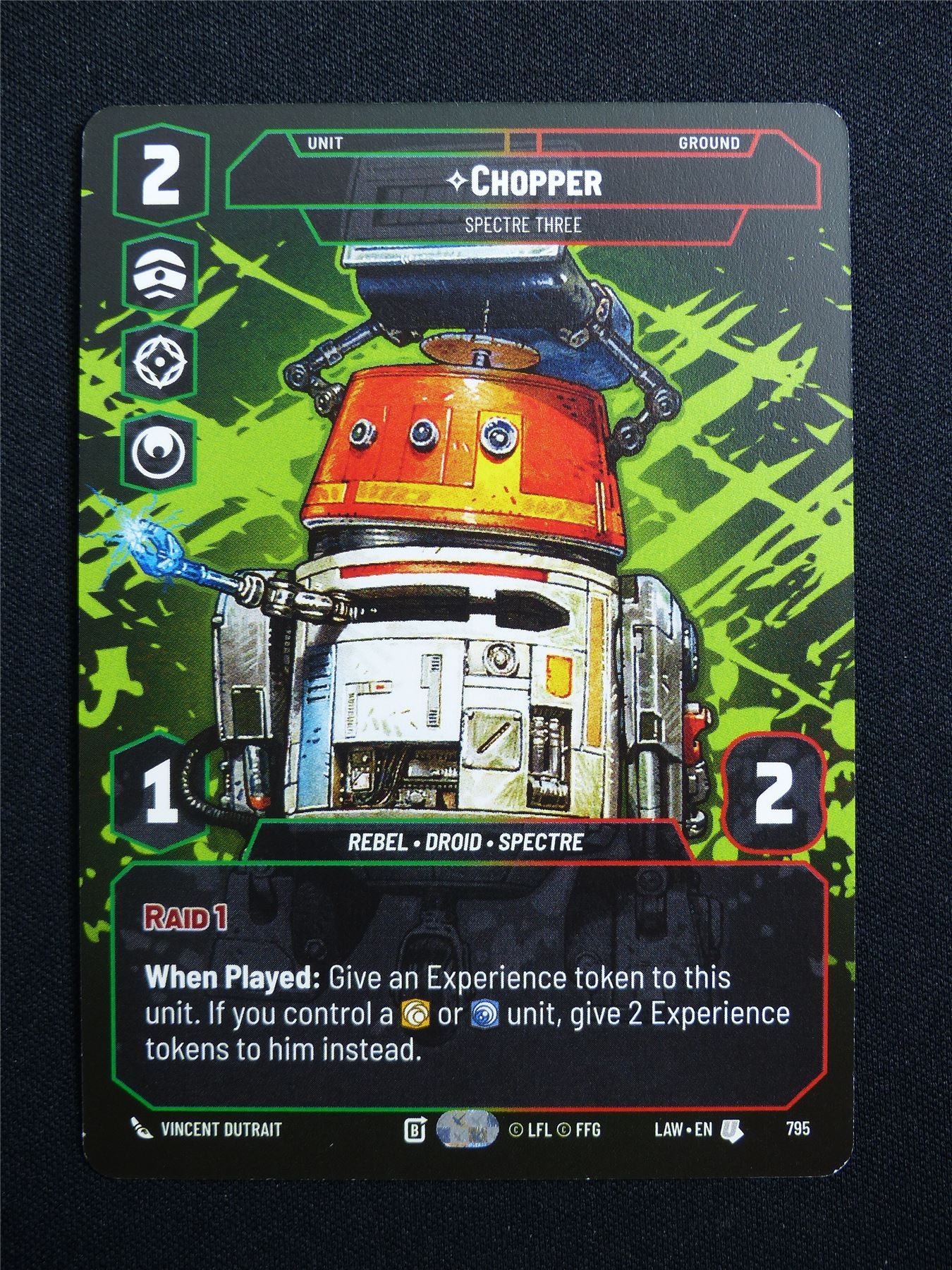 Chopper 795 Prestige - Star Wars Unlimited Card #166