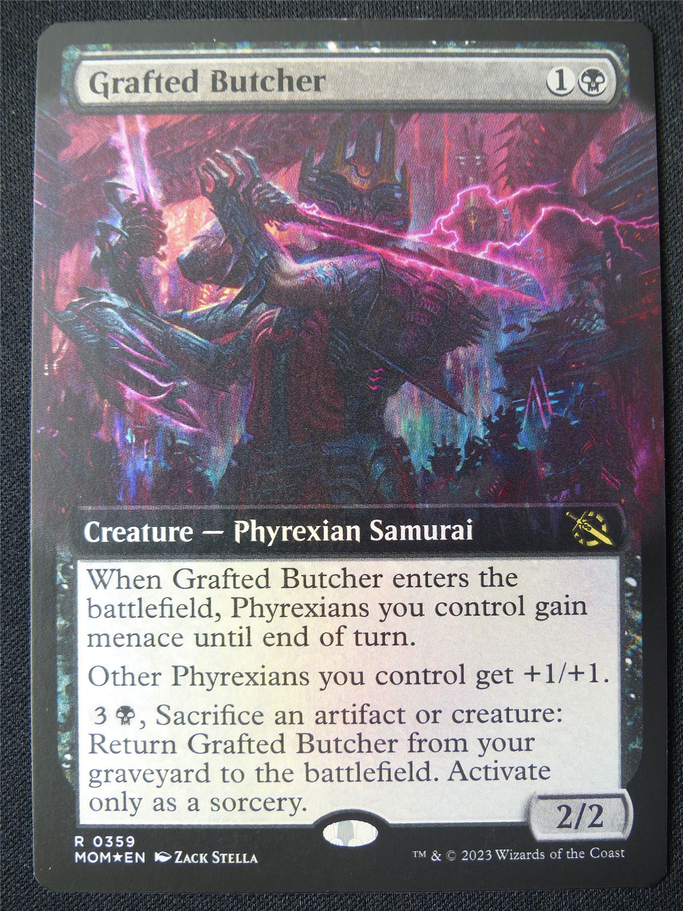 Grafted Butcher Extended Foil - MOM - Mtg Card #25N