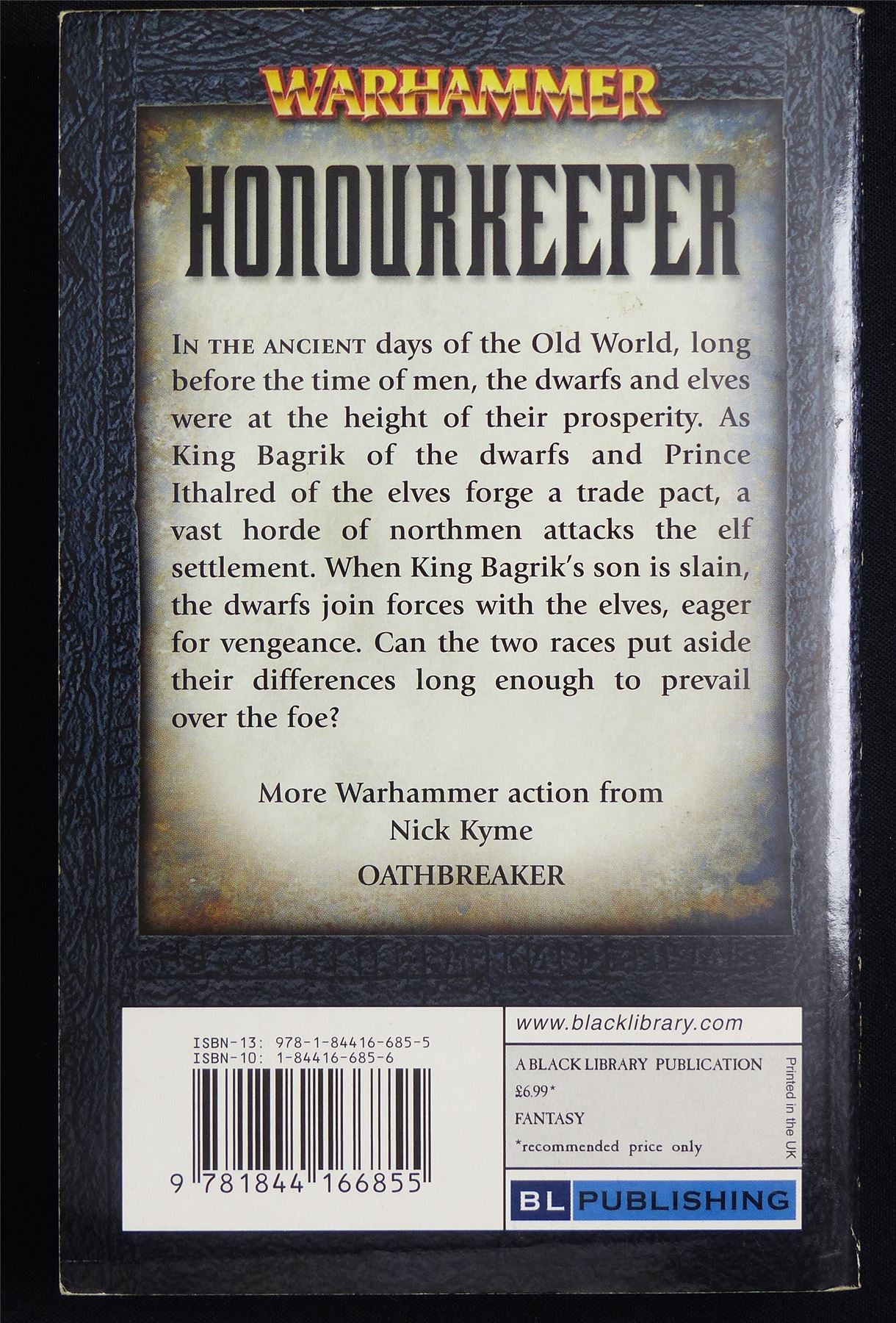 Honourkeeper - Warhammer Novel Softback #2L3