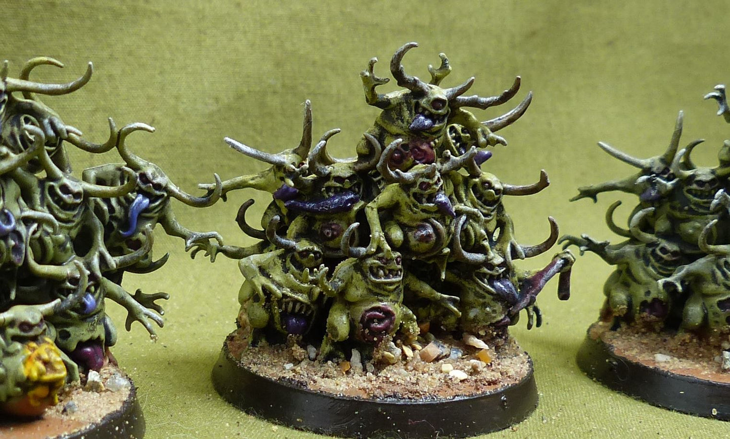 Nurglings painted - Chaos Daemons - Warhammer 40K #5C9