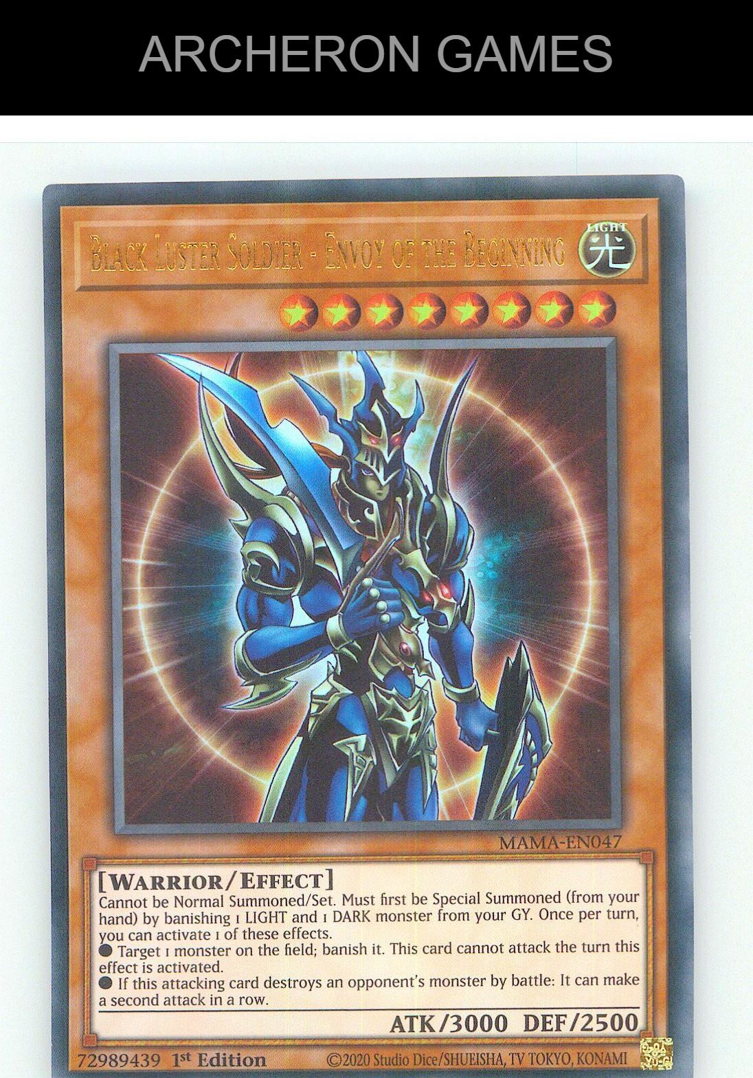 Black Luster Soldier - Envoy of the Beginning Ultra Rare YUGIOH Card 1st Edition