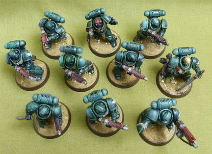 Intercessor Squad painted - Dark Angels - Warhammer 40K #3JI