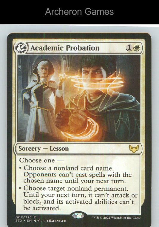 Academic Probation STX 7 R MTG Card NM/EX+