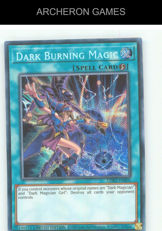 Dark Burning Magic SEC YUGIOH Card Limited