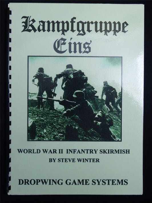Kampfgruppe Eins: WW2 Infantry Skirmish by Steve Winter - Dropwing Game Systems Booklet #C5