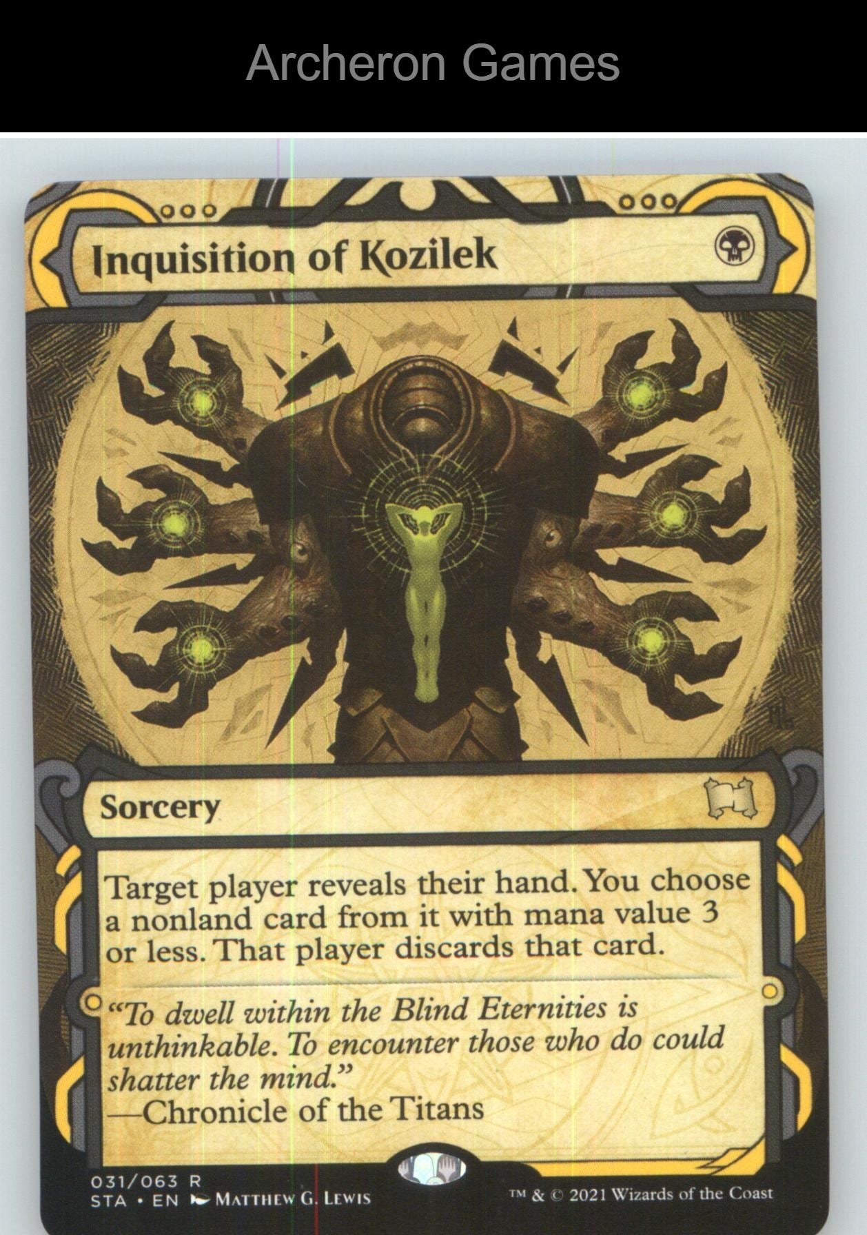 Inquisition of Kozilek (Foil Etched) STA 31 R MTG Card NM/EX+