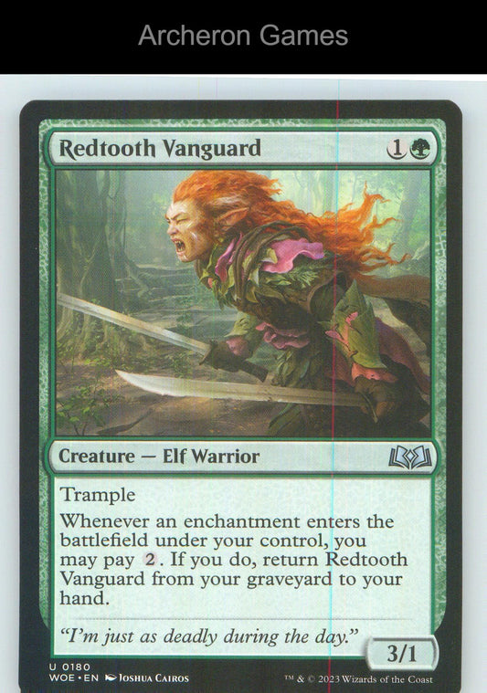 Redtooth Vanguard WOE 180 UC MTG Card NM/EX+