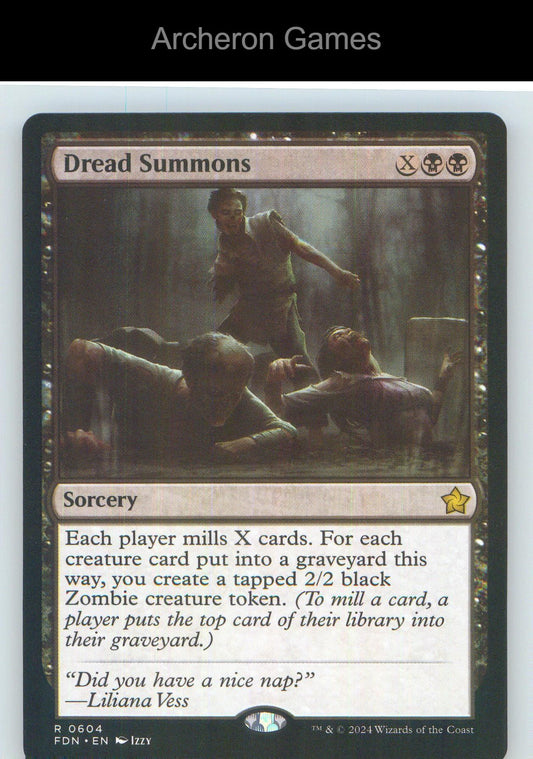 Dread Summons FDN 604 R MTG Card NM/EX+