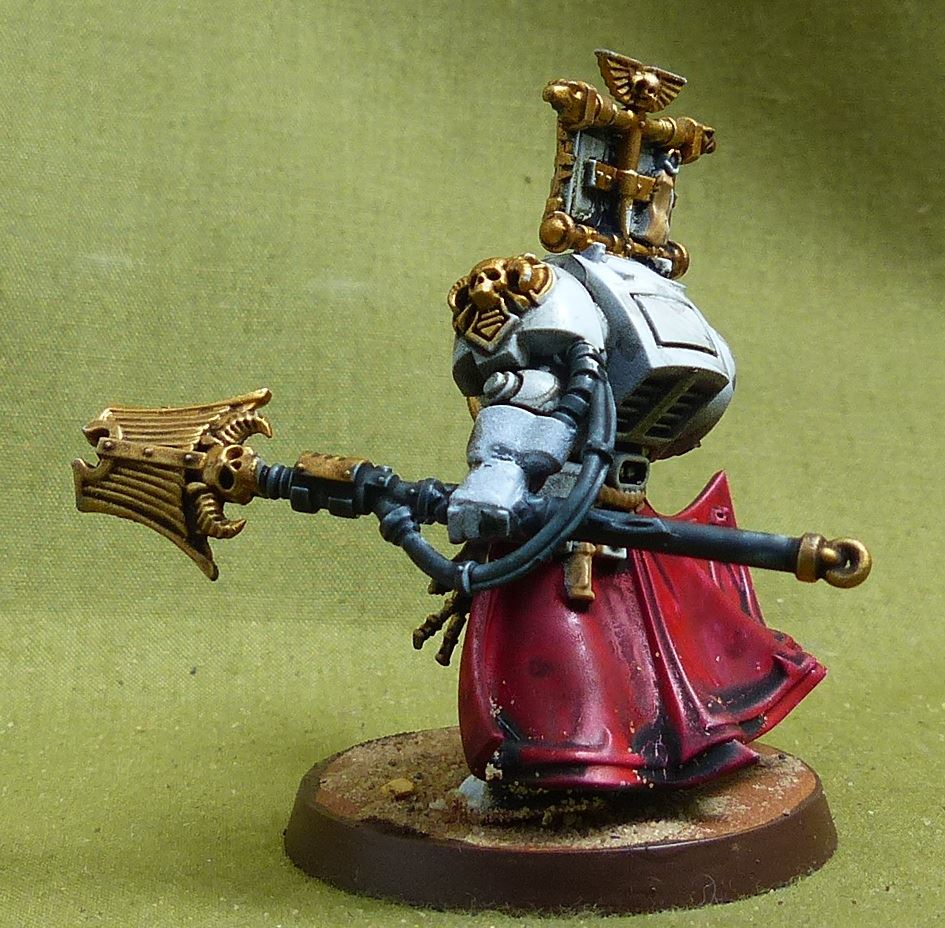 Librarian in Temrinator Armour painted - White Scars - Warhammer 40K #4PP