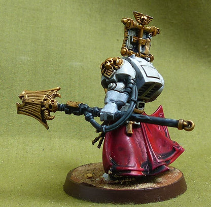 Librarian in Temrinator Armour painted - White Scars - Warhammer 40K #4PP