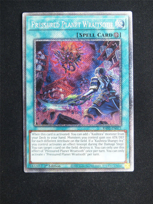 Pressured Planet Wraitsoth RA02 Platinum Rare - 1st ed Yugioh Card #23T
