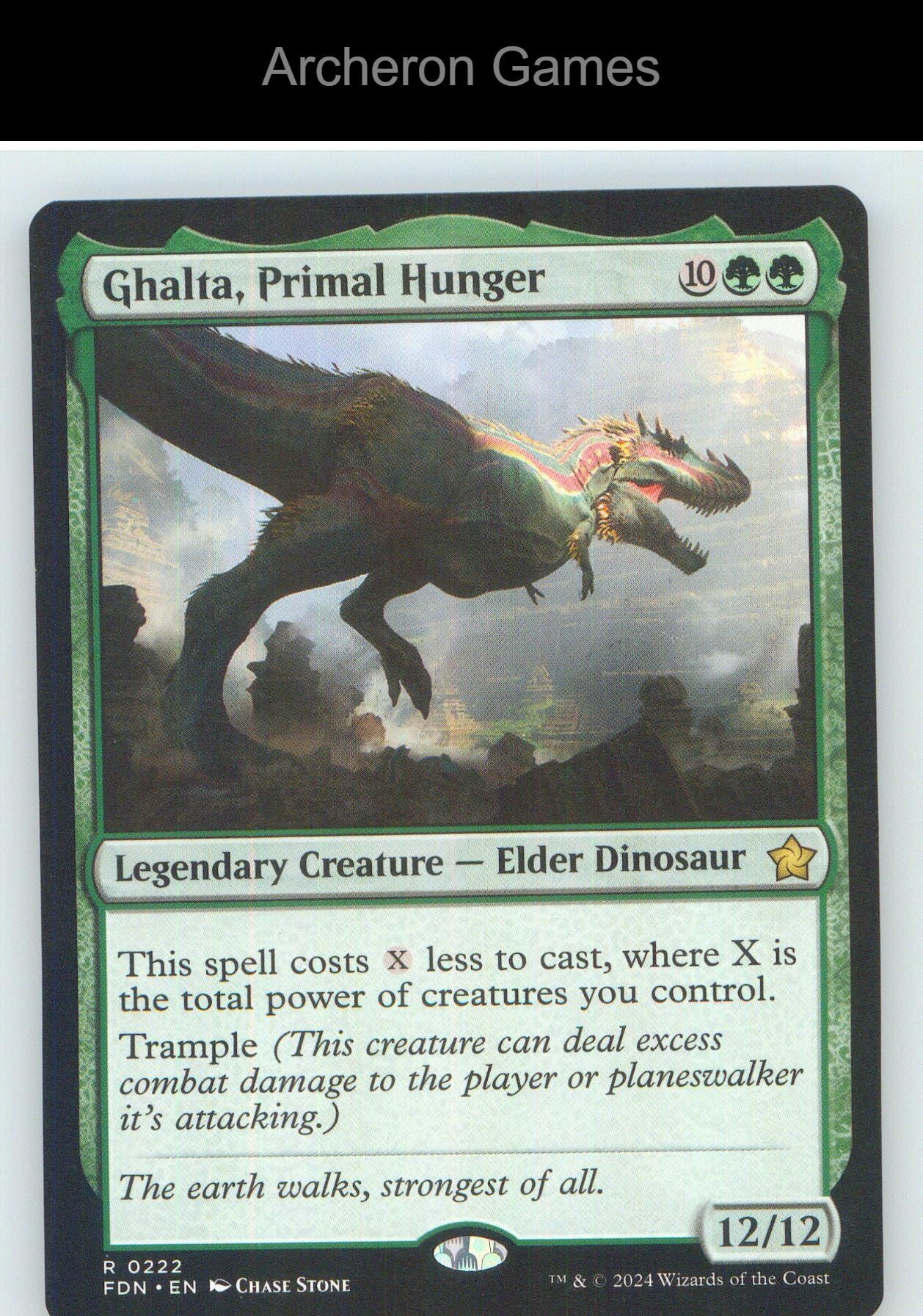 Ghalta, Primal Hunger FDN 222 R MTG Card NM/EX+