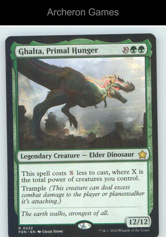 Ghalta, Primal Hunger FDN 222 R MTG Card NM/EX+