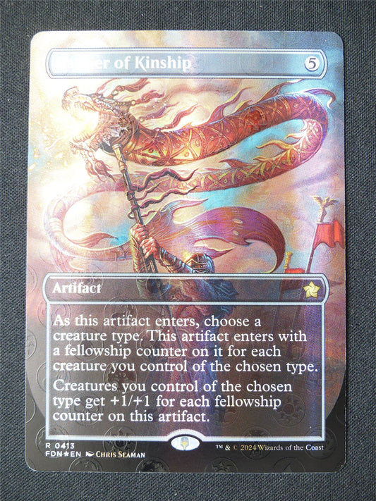 Banner of Kinship Borderless Manafoil - FDN - Mtg Card #135