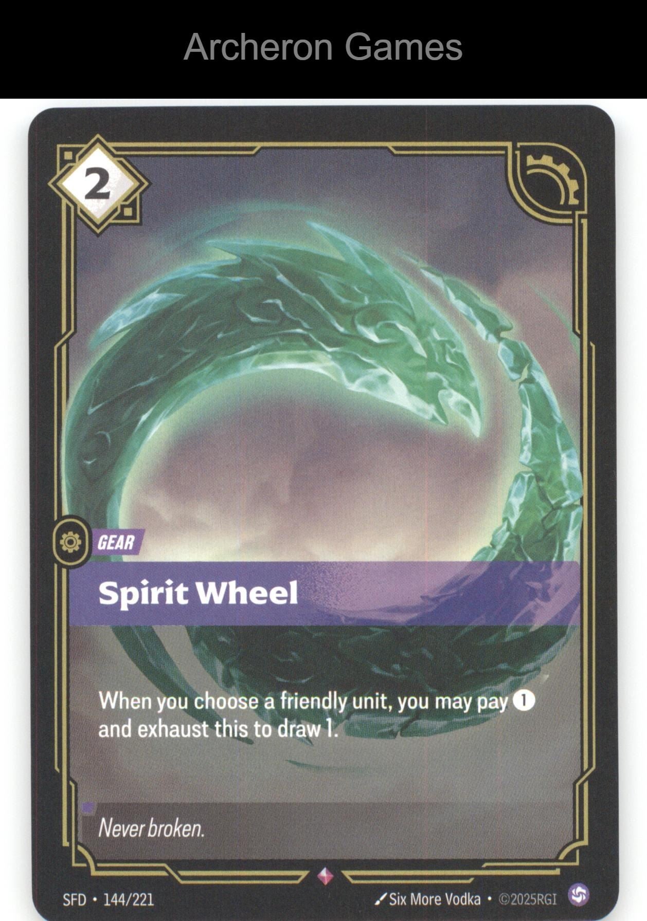 Spirit Wheel SFD 144/221 R  Card Spiritforged