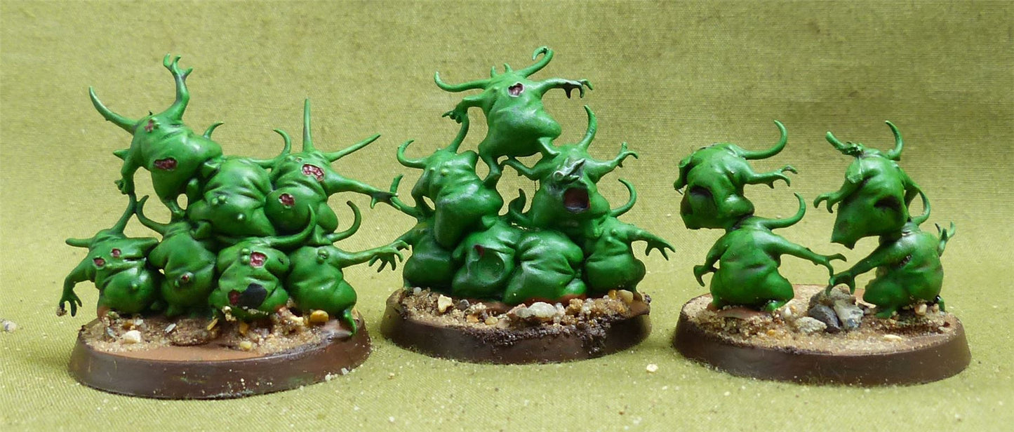 Nurglings painted - Maggotkin of Nurgle - Warhammer AoS #KF