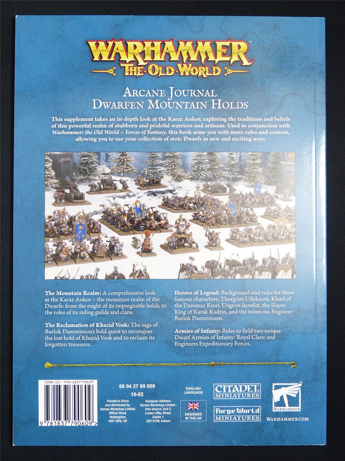 Arcane Journal: Dwarfen Mountain Holds - Warhammer The Old World Softback #6N6