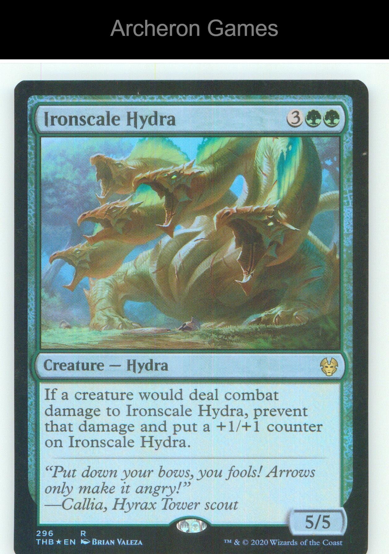 Ironscale Hydra THB 296 R MTG Card NM/EX+ Foil