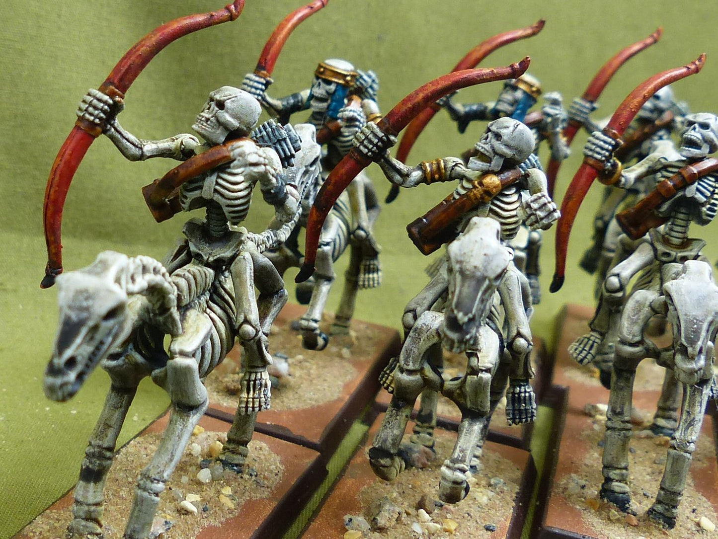 Horse Archers set of 8 painted - Tomb Kings of Khemri - Warhammer Old World #1O1
