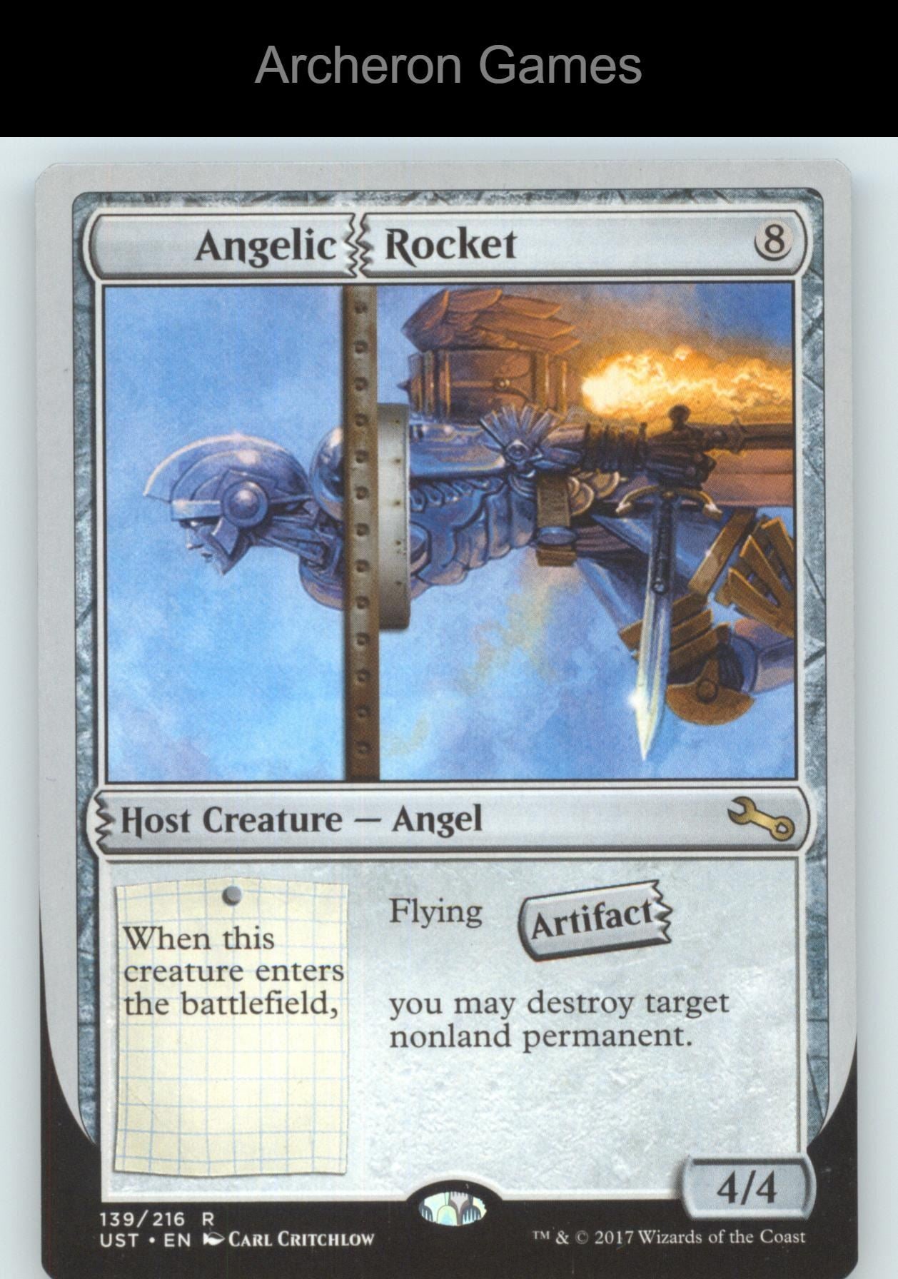 Angelic Rocket 139 R MTG Card Unstable