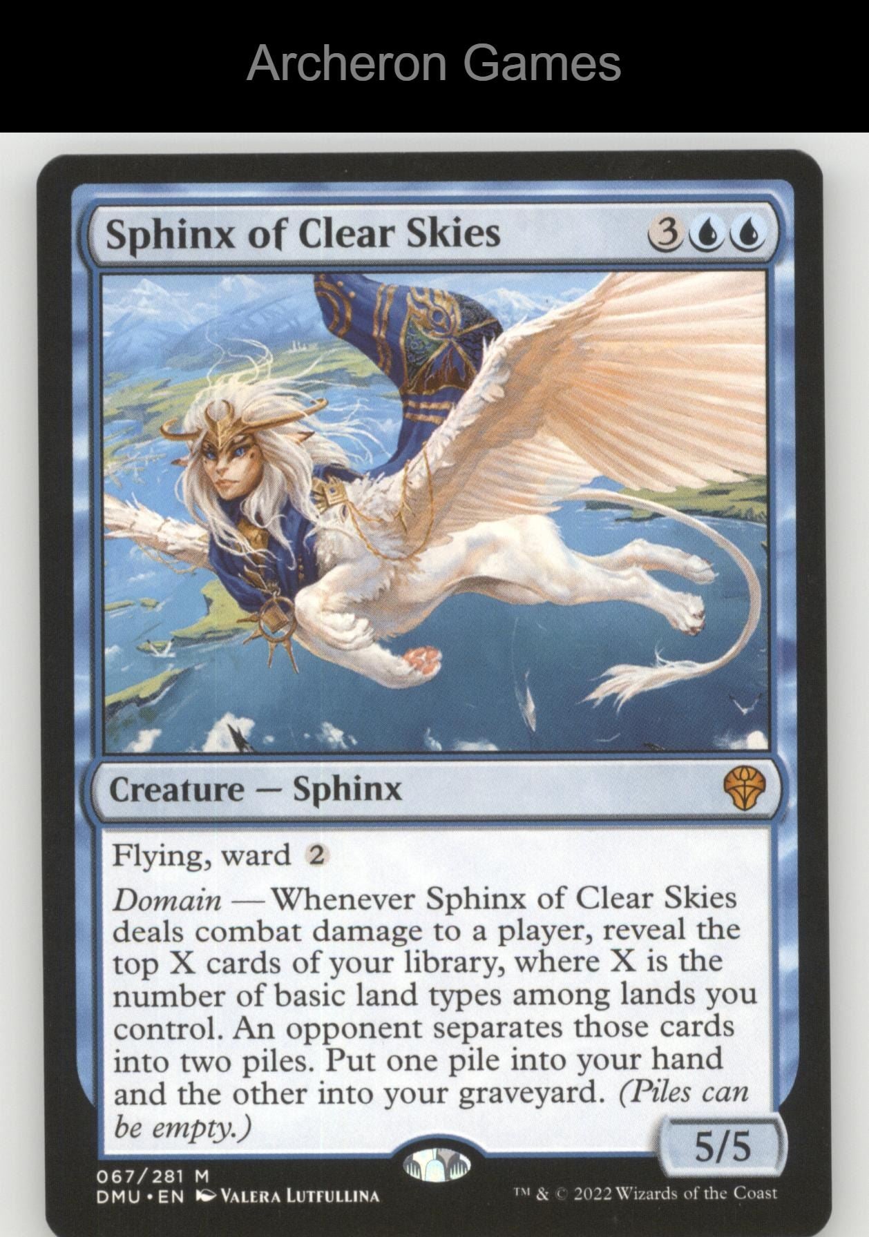 Sphinx of Clear Skies 67 Mythic MTG Card Dominaria United