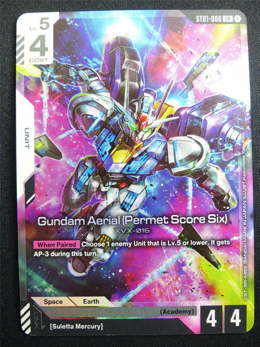 Gundam Aerial Permet Score Six ST01-006 LR Foil - Gundam Card #4E8