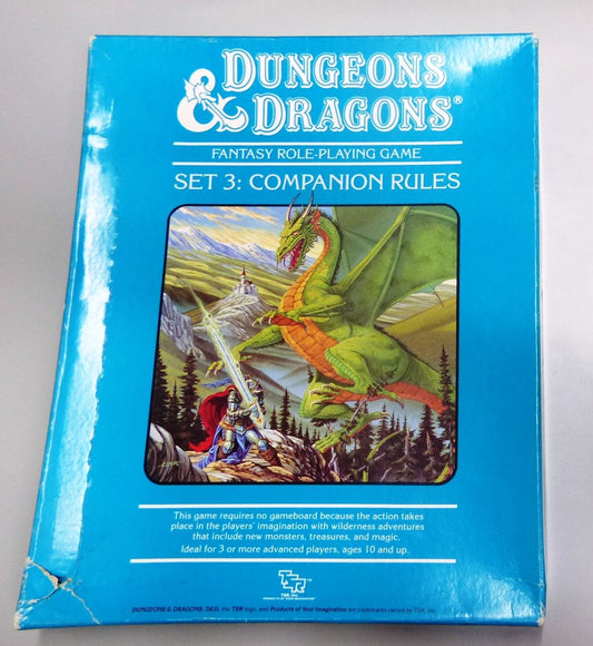 TSR 1984 Dungeons & Dragons Set 3: Companion Rules #5W