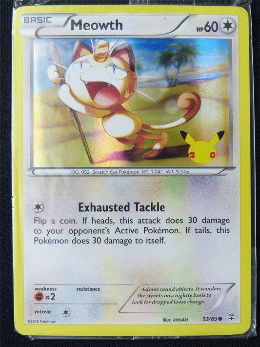 Meowth 53/83 Holo sealed - Pokemon Card #1EB