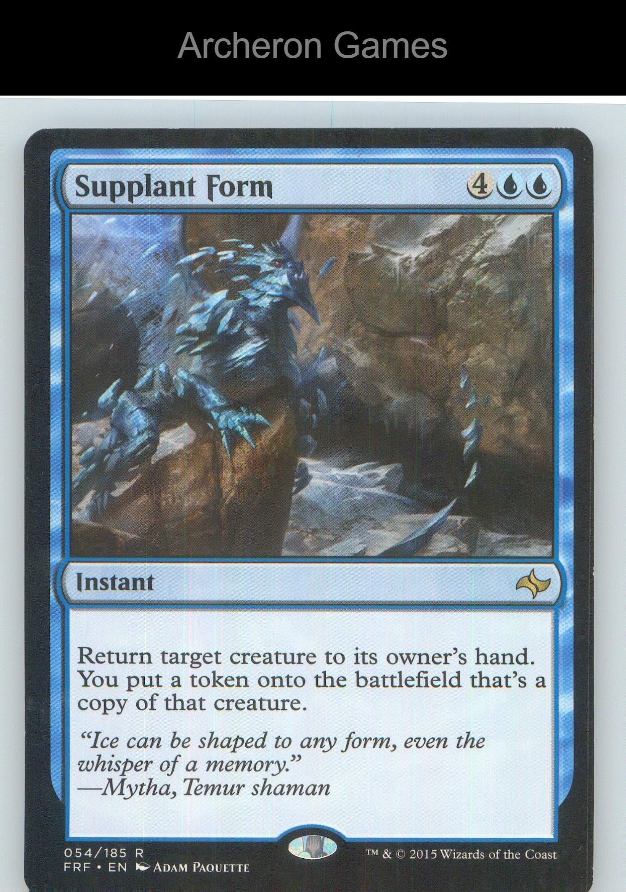 Supplant Form FRF 54 R MTG Card NM/EX+