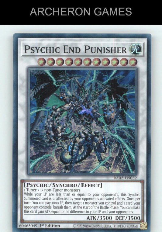 Psychic End Punisher SR YUGIOH Card