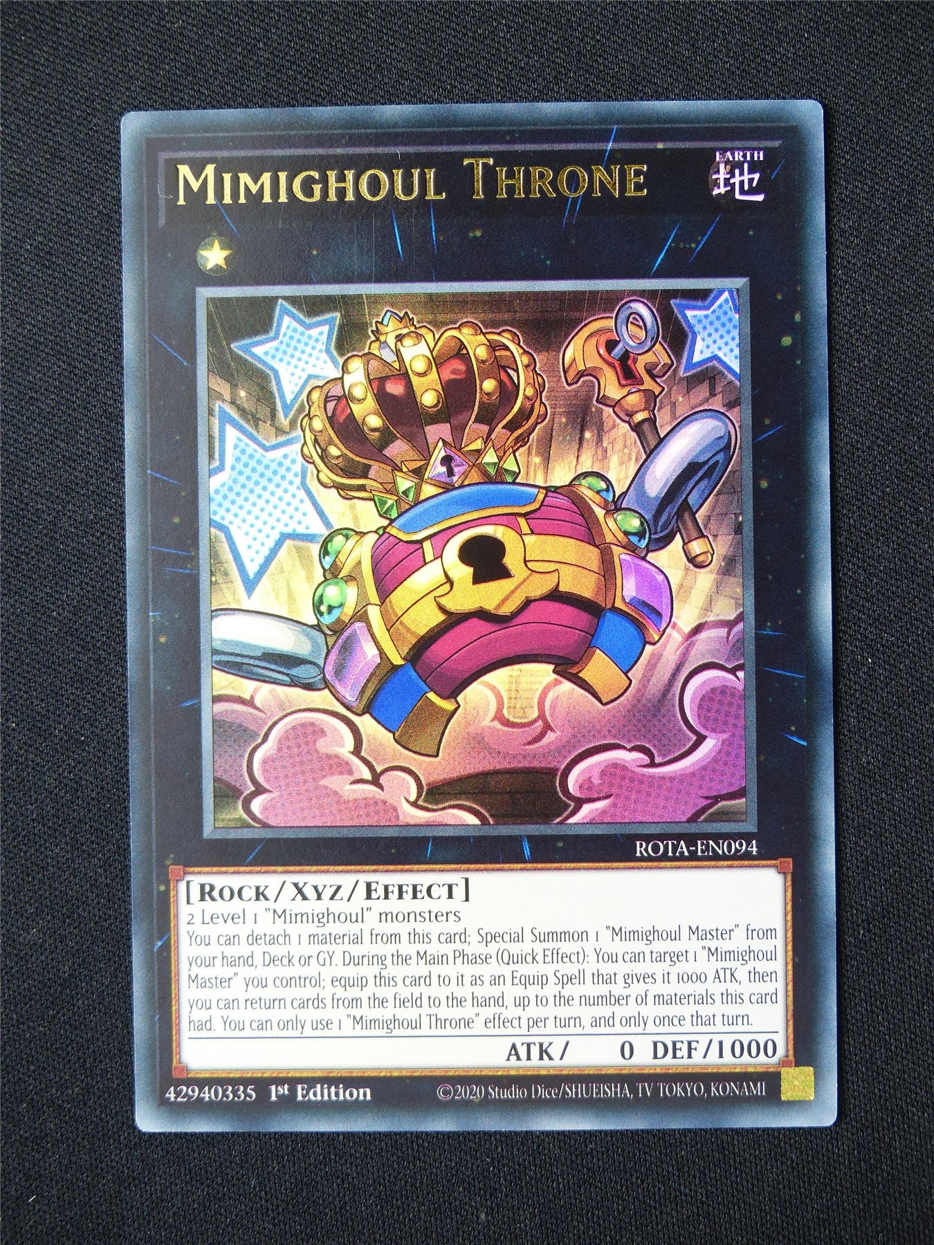 Mimighoul Throne ROTA Ultra Rare - 1st ed Yugioh Card #3SO