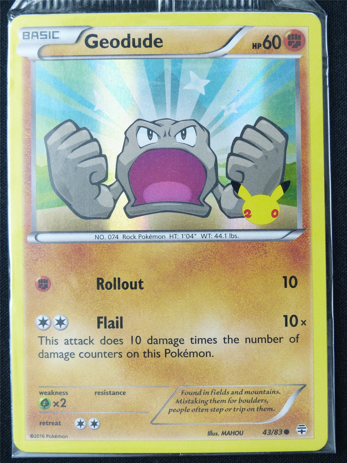 Geodude 43/83 Holo sealed - Pokemon Card #1FT