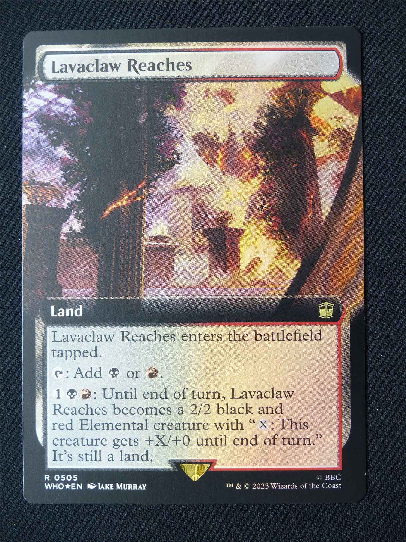 Lavaclaw Reaches Extended Foil - WHO - Mtg Card #9B5