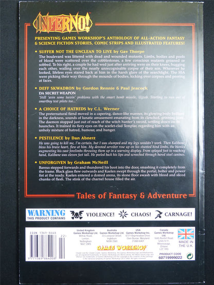 Inferno! Tales of Fantasy and Adventure #22 - Workshop Black Library Publication #1O4