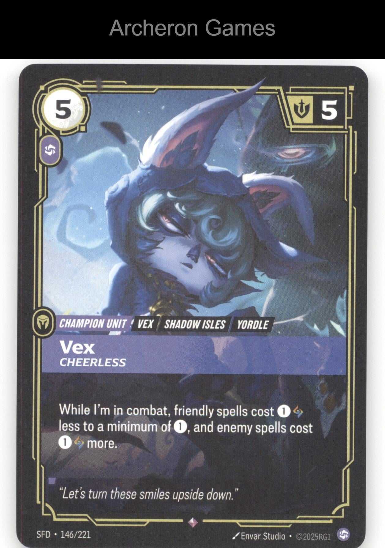 Vex - Cheerless SFD 146/221 R  Card Spiritforged