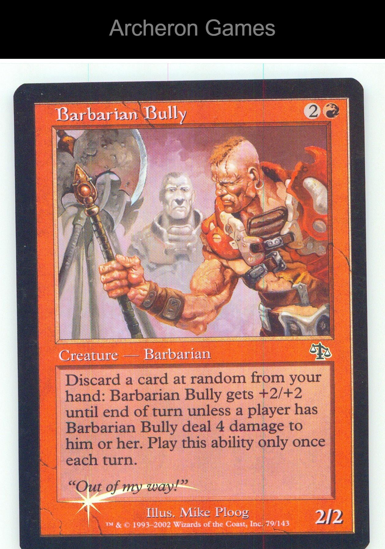 Barbarian Bully JUD 79 C MTG Card NM/EX+ Foil